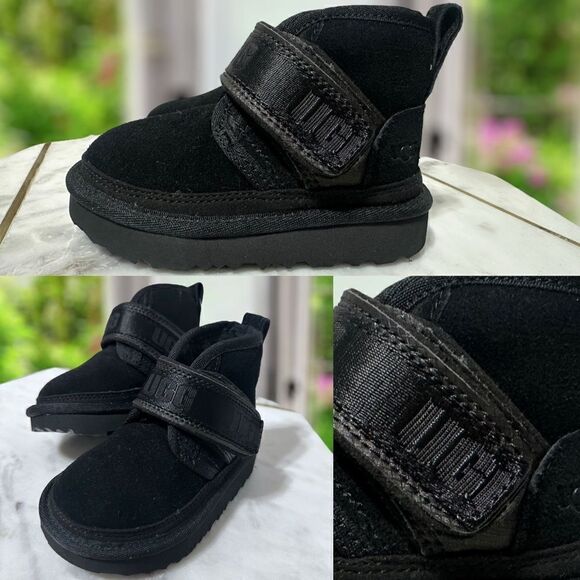 UGG Toddler Neumel Snapback V Strap chukka Winter Snow Shearling Boot Size 6 - Picture 1 of 12